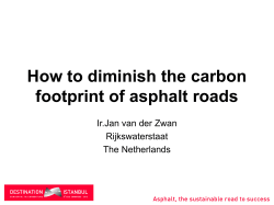 CO2 emission and Asphalt