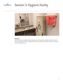 Section 3: Hygienic Facility