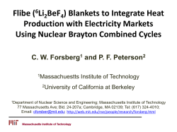 Flibe (6Li2BeF4) Blankets to Integrate Heat Production with