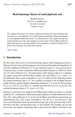 Real homotopy theory of semi-algebraic sets