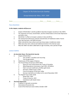 10. How do the cultural and intellectual trends of the 1920s and