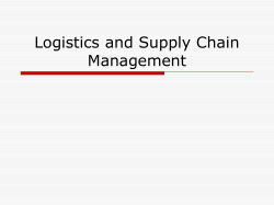 Global Supply Chain Management