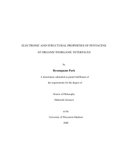 ELECTRONIC AND STRUCTURAL PROPERTIES OF PENTACENE