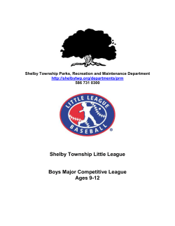Shelby Township Parks and Recreation Little League