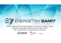 Market Assessment of Currently Available and Potential