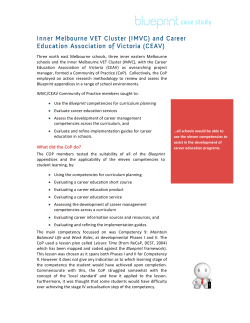Inner Melbourne VET Cluster (IMVC) and Career Education