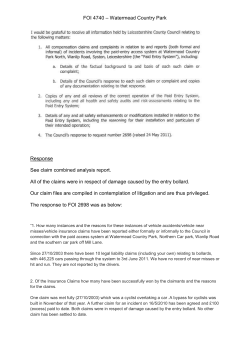 FOI 4740 * Watermead Country Park