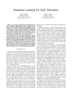 Imitation Learning for Task Allocation