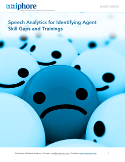 Speech Analytics for Identifying Agent Skill Gaps and