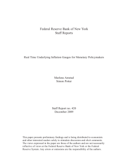 Real Time Underlying Inflation Gauges for Monetary Policymakers