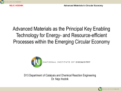 Advanced Materials as the Principal Key Enabling Technology for