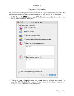 Frequency Distribution