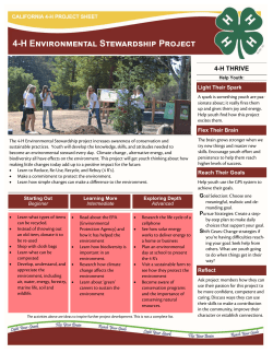Environmental Stewardship - California 4-H
