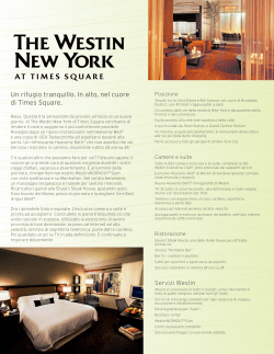 Un rifugio tranquillo. In alto, nel cuore di Times Square.