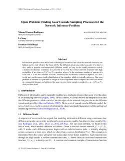 Finding Good Cascade Sampling Processes for the Network
