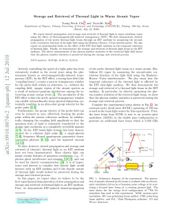 Storage and Retrieval of Thermal Light in Warm Atomic Vapor