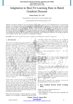 Adaptation to Best Fit Learning Rate in Batch Gradient Descent
