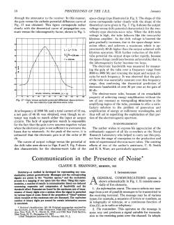 Communication in the Presence of Noise*