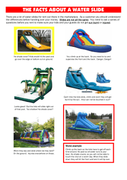 THE FACTS ABOUT A WATER SLIDE