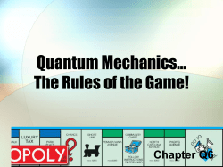 Q7 - Rules of the Game