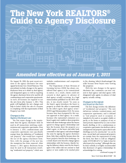 The New York REALTORS&reg; Guide to Agency Disclosure