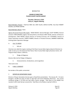 Placer County Water Agency