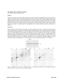 The simplest discrete Radon transform