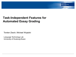 Task-dependence of Features