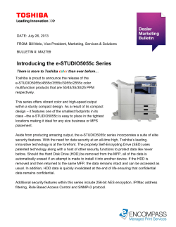 Introducing the e-STUDIO5055c Series