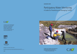Participatory Water Monitoring