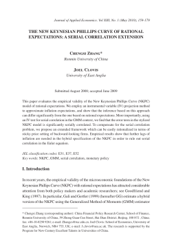 The New Keynesian Phillips Curve of rational expectations: A serial