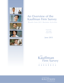 Kauffman Firm Survey - Kauffman Foundation
