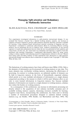 Managing split-attention and redundancy in multimedia