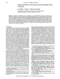 Theoretical Study of the Ground and Excited Singlet States of Styrenet