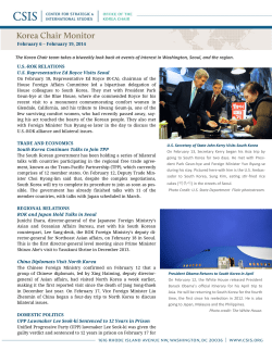 The Korea Chair team takes a biweekly look back at events of