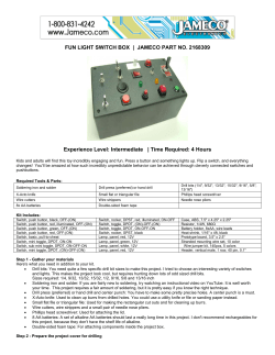 FUN LIGHT SWITCH BOX | JAMECO PART NO. 2168309