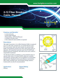 2-12 Fiber Breakout Cable, Plenum