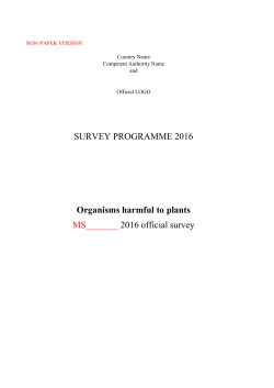 survey programme proposal
