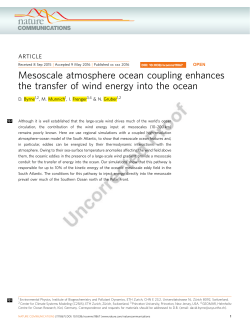 Mesoscale atmosphere ocean coupling enhances the