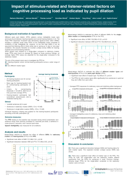Impact of stimulus-related and listener