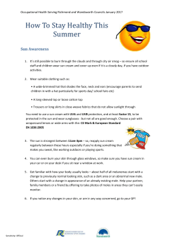 How To Stay Healthy This Summer - for schools