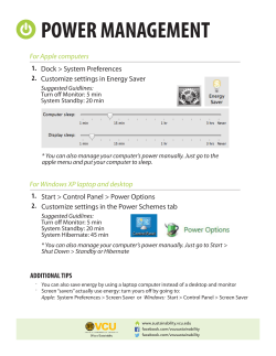 power management - VCU Sustainability