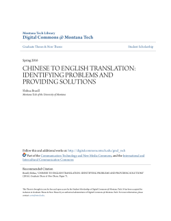 chinese to english translation: identifying problems and providing