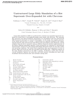 Unstructured Large Eddy Simulation of a Hot Supersonic Over