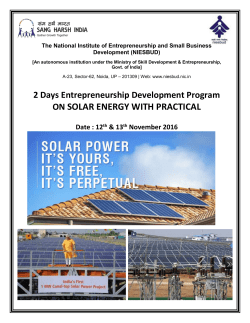 on solar energy with practical