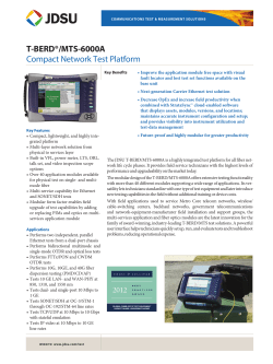 T-BERD/MTS-6000A - Viavi Solutions Inc.