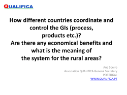 How different countries coordinate and control the GIs (process