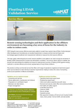 Floating LiDAR Validation Service