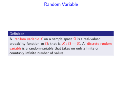 Random Variable