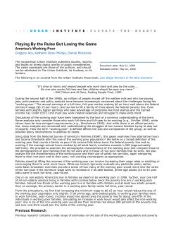 Playing By the Rules But Losing the Game